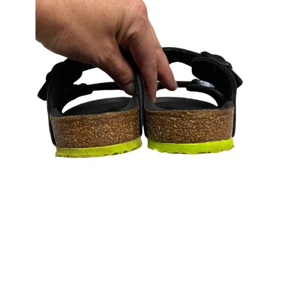 Birkenstock Arizona Little Boys Black Sandals-sz 3 (EU 34) - Picture 3 of 9